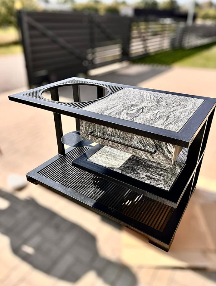 Outdoorküche 160 – exklusives Design, optional mit Kamado-Grill, robuste Konstruktion