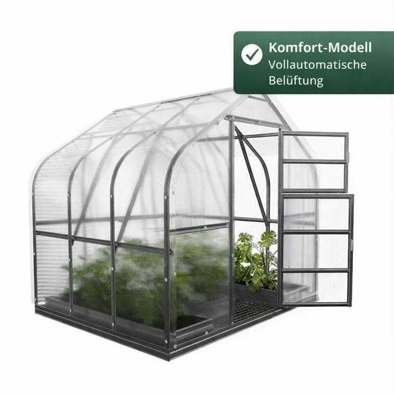 Gewächshaus Standard aus Polycarbonat kaufen - 4/6 mm, Stahlrahmen, Deutschland