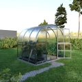 Polycarbonat - Gewächshaus Arch 2 Meter Tiefe
