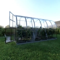 Gewächshaus Arch aus Polycarbonat 4 Meter Länge