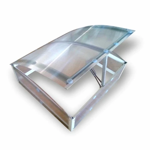Metall Frühbeete 100 x 93 x 38 - Gewächshaus mit automatischem Öffner