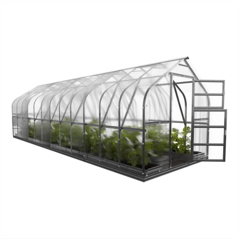 Polycarbonat Gewächshaus STANDARD AUTO 2,5x8 m mit Fundament - 6 mm | Klassiker