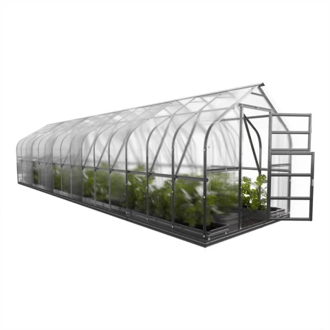 Polycarbonat Gewächshaus STANDARD AUTO 2,5x10 m mit Fundament - 6 mm | Klassiker