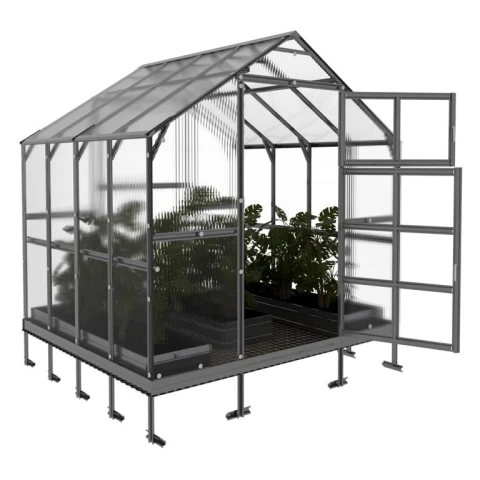 Gewächshaus KLASSIKER HAUS 5 m² aus 6 mm Polycarbonat